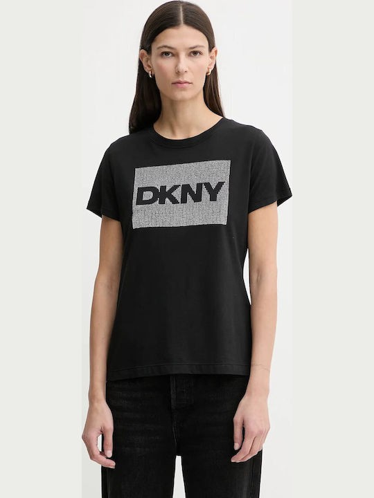 ΜΑΥΡΟ ΜΕ ΣΤΡΑΣ Τ-SHIRT DKNY 